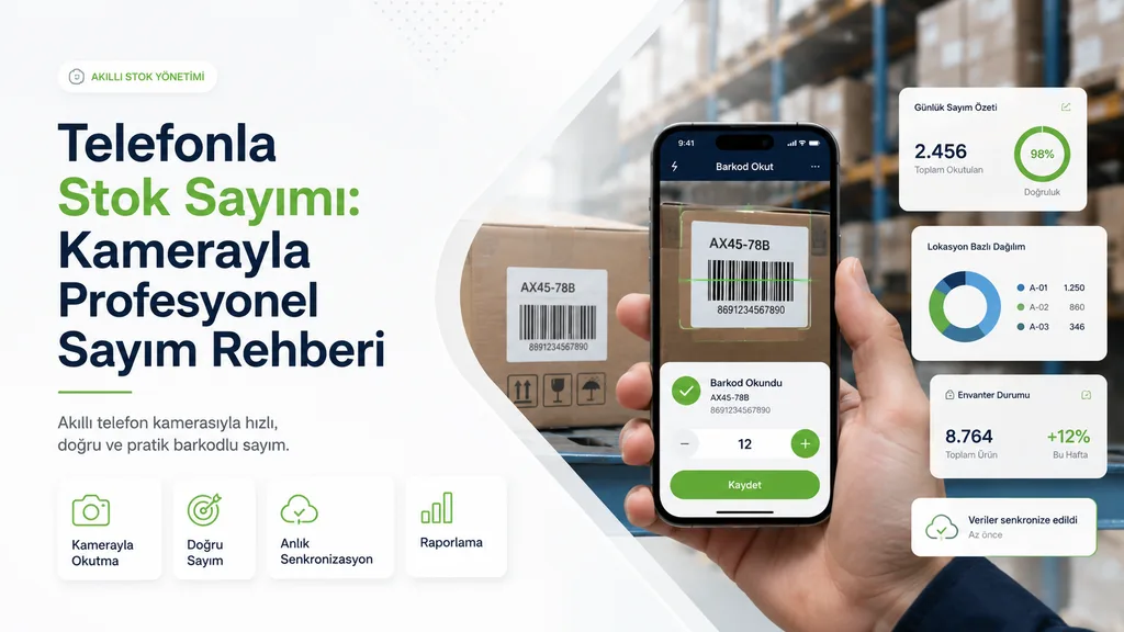 Telefonla Stok Sayımı: Kamerayla Profesyonel Sayım Rehberi