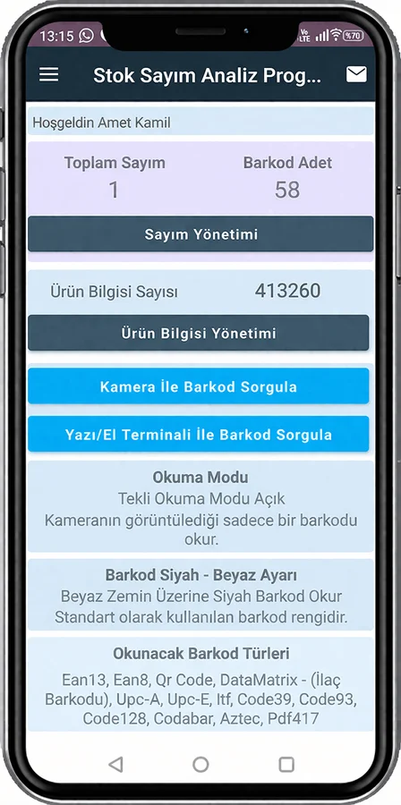 Stok Sayım Uygulama